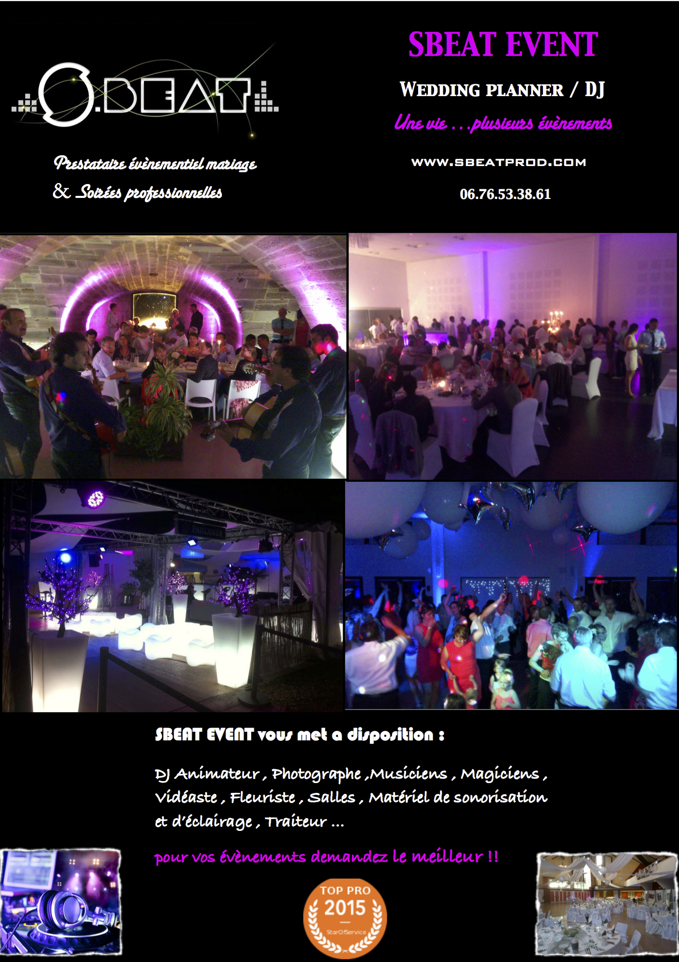 DJ mariage, soirée entreprise, bapteme